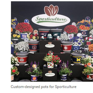Custom-designed pots for Sporticulture